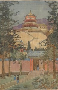 查尔斯-W-巴特利特的作品 "北京颐和园"，HMA 28530 作者 查尔斯·威廉·巴特利特