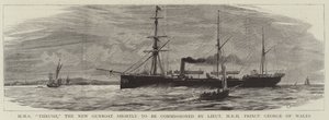 HMS Thrush，即将由威尔士王子乔治王子中尉委任的新炮舰