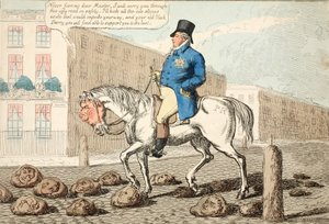 Regents Hack，pub。 1812年（手工彩色雕刻）