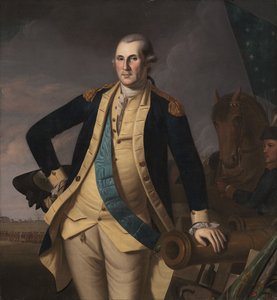 乔治·华盛顿在普林斯顿战役中，c。 1779年。 作者 查尔斯·威尔森·皮尔