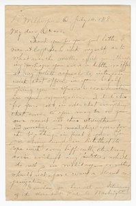 查尔斯-杨上校给奥斯卡-W-普莱斯的信，1918年7月14日。 作者 查尔斯·杨