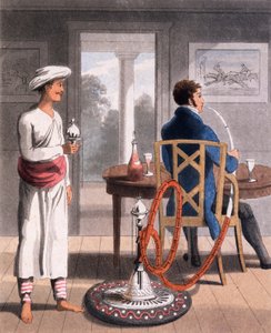 1813年，一位绅士和他的水烟斗士，或管道持有人
