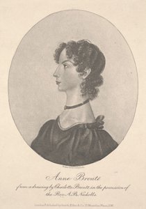 安妮·勃朗特（AnneBrontë），由沃克与布托（Walker＆Boutall）刻，约1836年至49年（刻版） 作者 夏洛特·勃朗特
