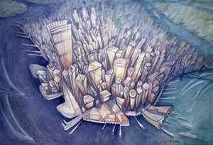 1994年，曼哈顿上面 作者 夏洛特·约翰逊大选