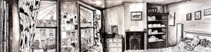 卧室全景，2021 年 作者 夏洛特奥尔