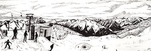 在奥地利滑雪，2020年（纸质细衬线）。 作者 夏洛特奥尔