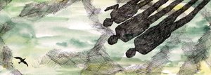 海鸥的故事》，2020年（钢笔和水彩画） 作者 夏洛特奥尔