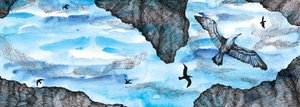 海鸥的故事》，2020年（水彩和钢笔）。 作者 夏洛特奥尔