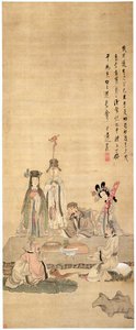 神仙庆祝生日 作者 陈洪寿