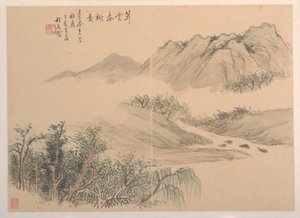 景观，日期为1827年。 作者 程廷禄