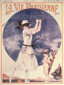 La Vie Parisienne》封面：女子高尔夫球手 作者 谢里·埃鲁阿德