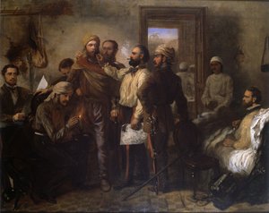 托马斯·亨利·卡瓦纳（Thomas Henry Kavanagh）（1821-82）在1857年11月9日勒克瑙（Lucknow）围攻的印度兵变期间伪装成当地人，1860年，1860年