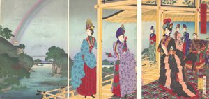 雨过天晴后的花园》，Ukasentei no zu，1888年7月。 作者 近信洋州