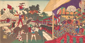 帝国游览参观查里尼马戏团的插图查里尼大...，1886年11月。