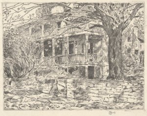 老房子，科斯科布，1915 年 作者 柴尔德哈桑