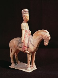 骑士，唐朝（618-906）（陶瓷）