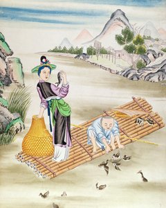 中国人使用鸬鹚捕鱼（纸上的wc） 作者 中文学校