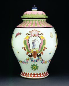 蓄水池涂有Cornelis Pronk（1691-1759）c.1730（瓷器）的设计（见盆地206565） 作者 中文学校