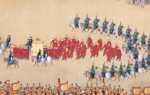 乾隆帝对阅兵式，手卷式阅兵的点评 作者 中文学校