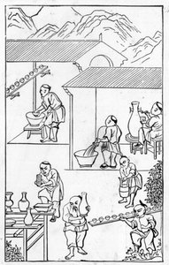 从中国制造的一系列插图中珐琅（全系列见384116和384117） 作者 中文学校