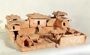 一个农场的丧葬模型，来自越南Thanh Hoa（兵马俑） 作者 Chinese School