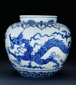 涂有龙（瓷）的球形罐（见176593） 作者 中文学校