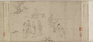 从宋代，宋代或元代，十三世纪中叶到十四世纪中叶的第七个月插图（墨水在纸上）