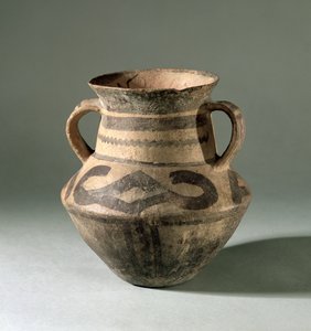 罐子，来自甘肃省，公元前1300-700（粘土） 作者 中文学校