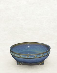钧“九号”三脚架水仙碗，元-明 作者 中文学校