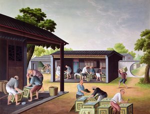 将茶叶包装成盒子 作者 中文学校