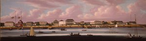 上海外滩帆船赛，约1850年 作者 中文学校