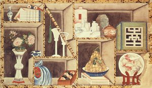 Trompe lOeil of Chinese Objects（wc on paper） 作者 中文学校