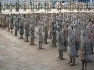 西安博物馆，史皇帝陵墓中的兵马俑 作者 中文学校