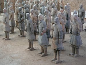 西安博物馆，史皇帝陵墓中的兵马俑 作者 中文学校