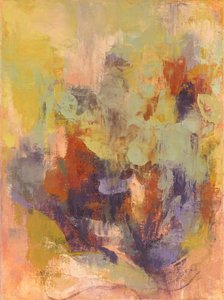 抽象构图，有机系列 VI，2023 年（亚麻画布油画） 作者 曹庆芬
