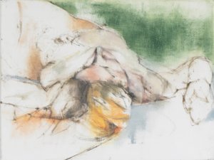 玛丽亚》，生活画研究，2018，（亚麻布油画） 作者 曹庆芬