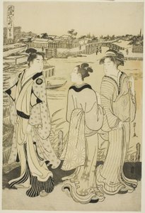 关寺的小野之小町，选自《时尚七小町》（Furyu nana Komachi）系列 作者 Chobunsai eisi