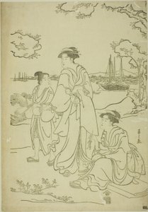 御殿山赏樱花 作者 Chobunsai eisi