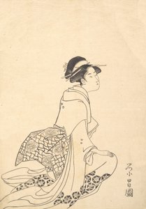 一个跪着的女人。 作者 ko菜E
