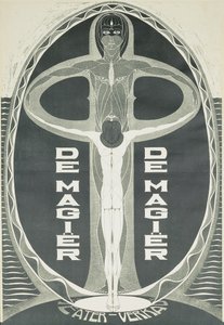魔术师，约1915年（彩色光刻）