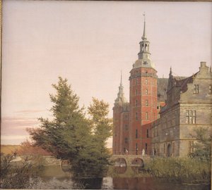 从西北方向看到的弗雷德里克斯堡城堡 作者 克里斯汀·科布（ChristenKøbke）