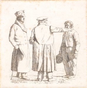 三幅肖像画：面包师 Købke、少校 Krohn 和奴隶中士 Sprøch