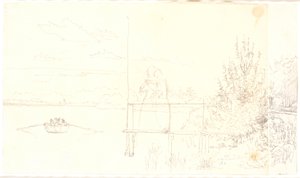 从Dosseringen经Sortedamssøen向Nørrebro的方向看去。 作者 克里斯汀·科布（ChristenKøbke）