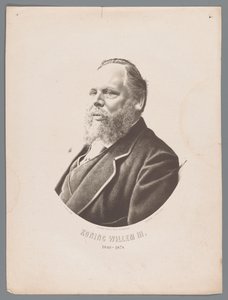 荷兰威廉三世的肖像 国王威廉三世 1849-1874（物品上的标题） 作者 电脑胡格