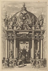洛萨留斯二世的凯旋门 作者 Christian Engelbrecht 和 Johann Andreas Pfeffel，根据 Peter Schubert von Ehrenberg