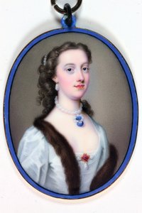 Lady Margaret Cavendish-Holles-Harley，波特兰公爵夫人（珐琅） 作者 克里斯蒂安·弗里德里希·辛克