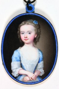 Lady Margaret Cavendish Bentinck（牙釉质） 作者 克里斯蒂安·弗里德里希·辛克