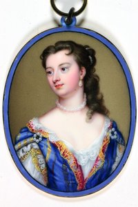 Mary Wortley Montagu女士（珐琅） 作者 克里斯蒂安·弗里德里希·辛克