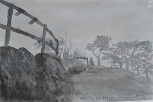 长途跋涉》，2015 年（纸上水彩） 作者 克里斯蒂安·福尔