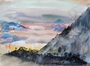 彩海》，2015 年（纸上水彩） 作者 克里斯蒂安·福尔